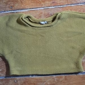 Urban Outfitters Mustard Yellow Cropped Sweater